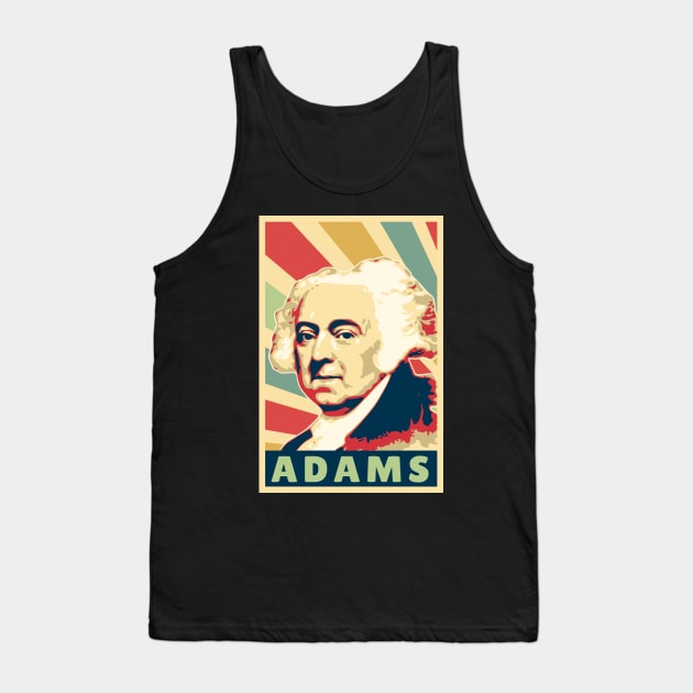 John Adams Vintage Colors Tank Top by Nerd_art